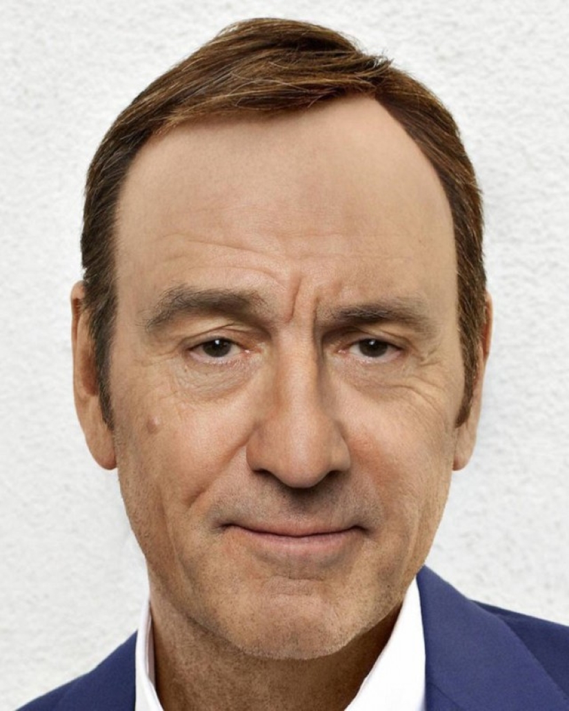 What happens if you combine two famous actors in Photoshop