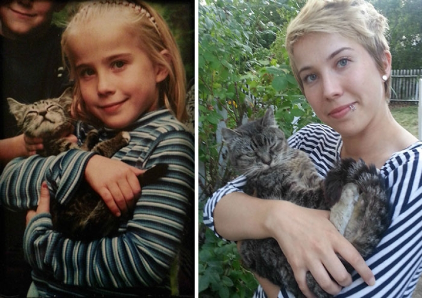 What has grown, has grown: the 19 best attempts to reproduce children's photos What has grown, has grown: the 19 best attempts to reproduce children's photos