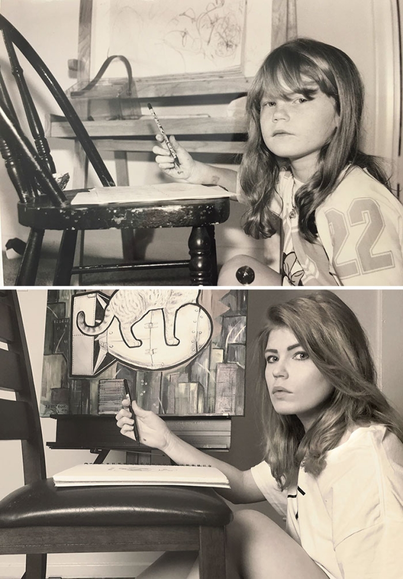 What has grown, has grown: the 19 best attempts to reproduce children's photos What has grown, has grown: the 19 best attempts to reproduce children's photos