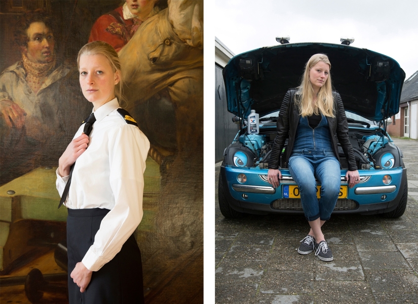 What is hidden under the uniform: girls from the Netherlands Navy in uniform and without it What is hidden under the uniform: girls from the Netherlands Navy in uniform and without it