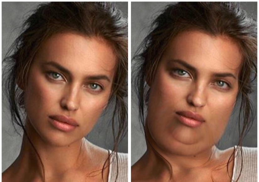 What would Kardashian, Buzova and 19 other stars with a second chin look like