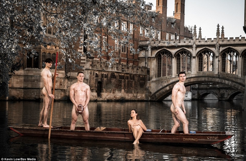What you can't do for charity: Cambridge students naked for calendar
