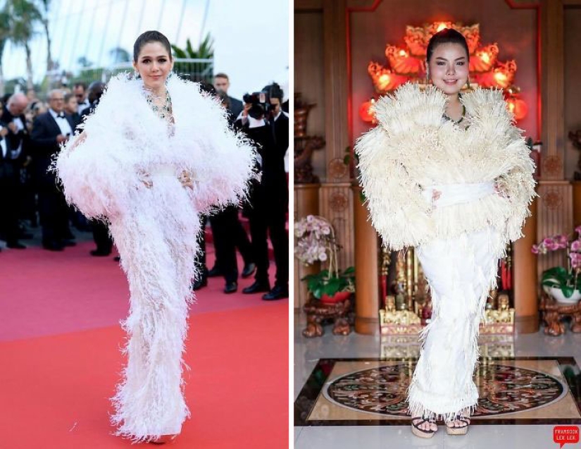 When a boring costume can be eaten: Taika recreates star outfits from products