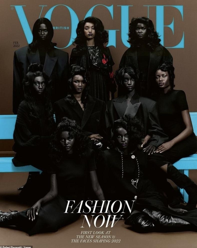 Why did the public dislike the cover of British Vogue with African models