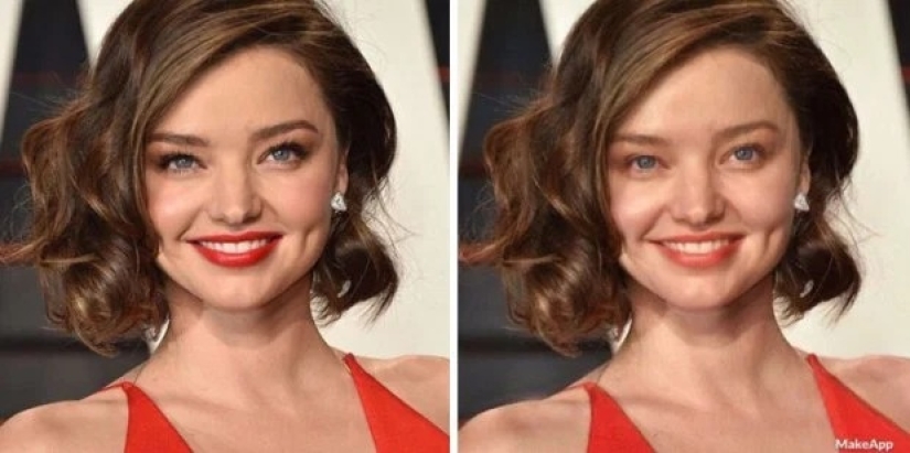 Without embellishment: the new app gives you the opportunity to see the stars without makeup