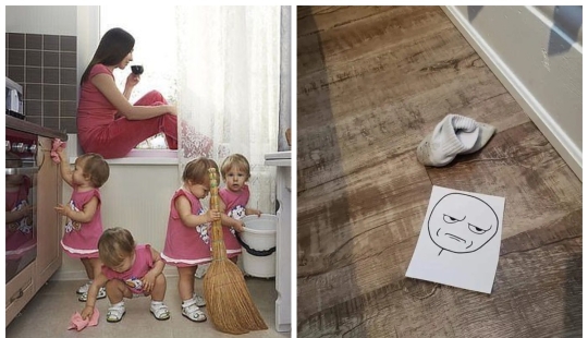 Without further ADO: resourceful mother found the perfect way to teach kids to clean up after themselves