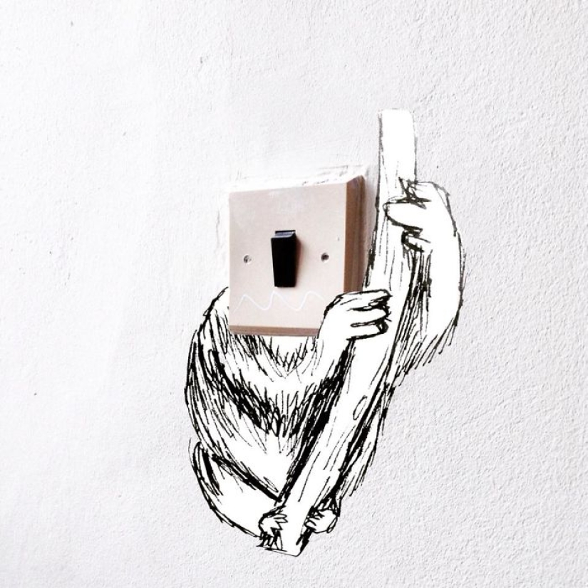 Witty illustrations from everyday objects