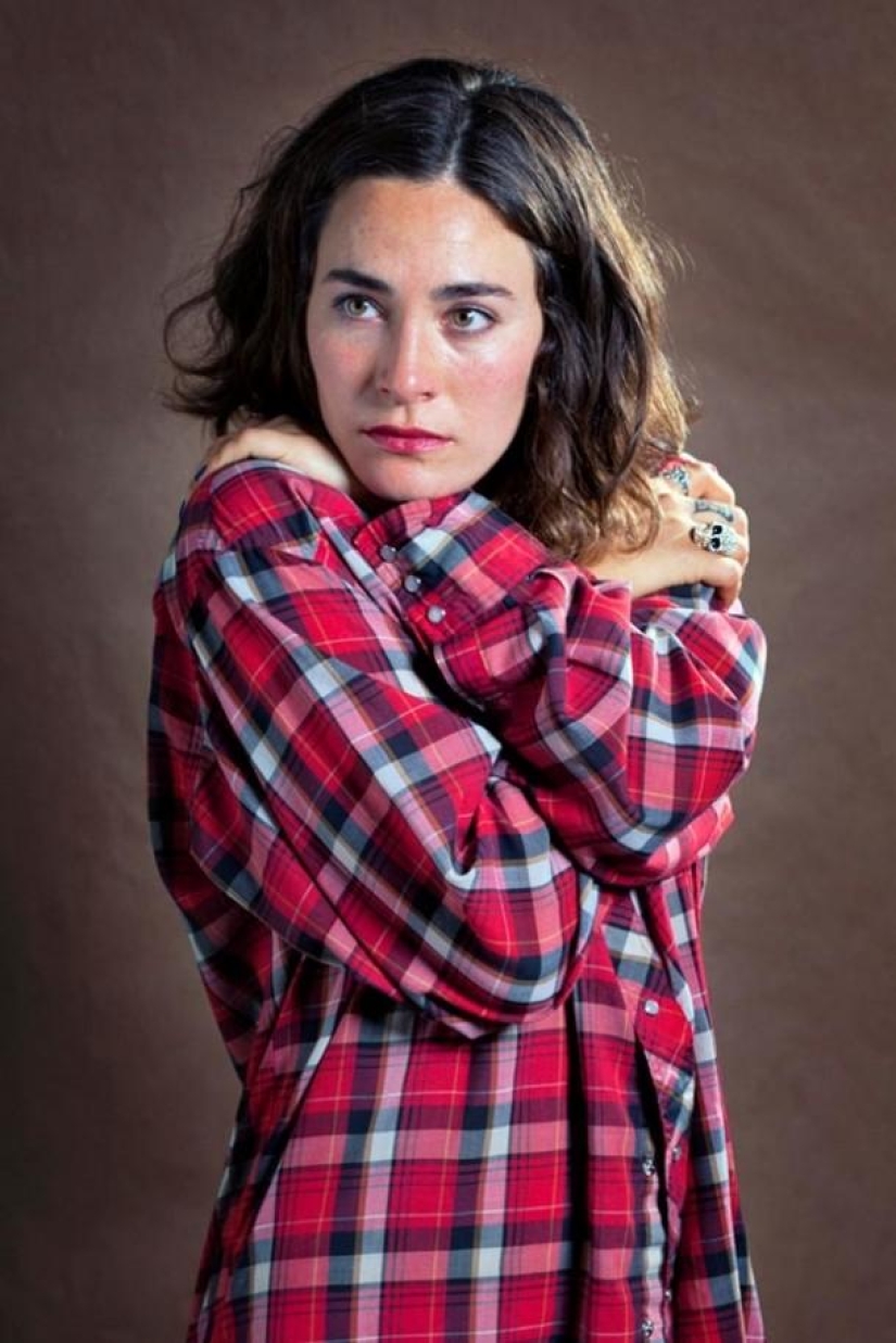 Women in the clothes of their exes — an unusual photo project by Carla Richmond