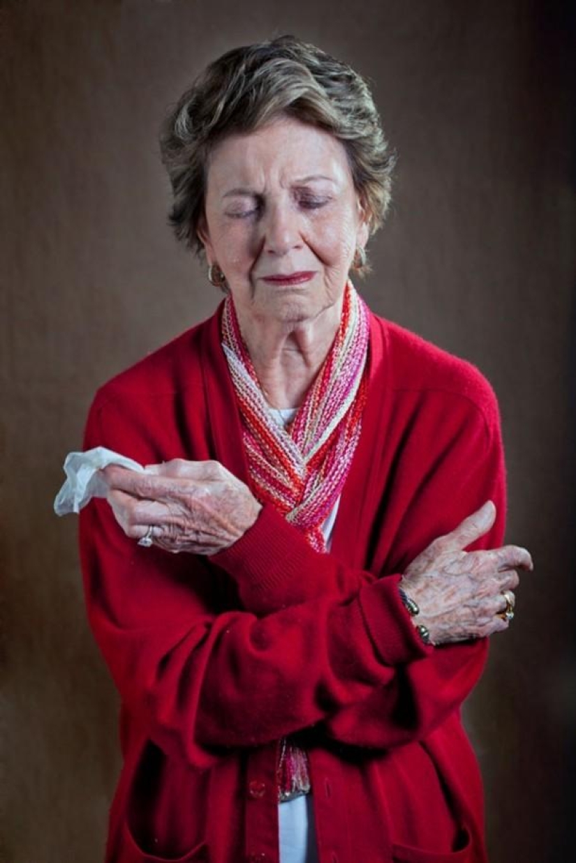 Women in the clothes of their exes — an unusual photo project by Carla Richmond