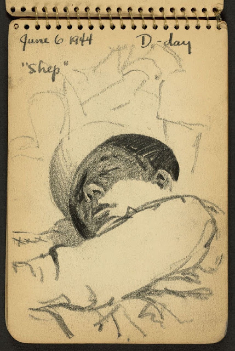 World War II in the drawings of a 21-year-old soldier made in 1944 World War II in the drawings of a 21-year-old soldier made in 1944