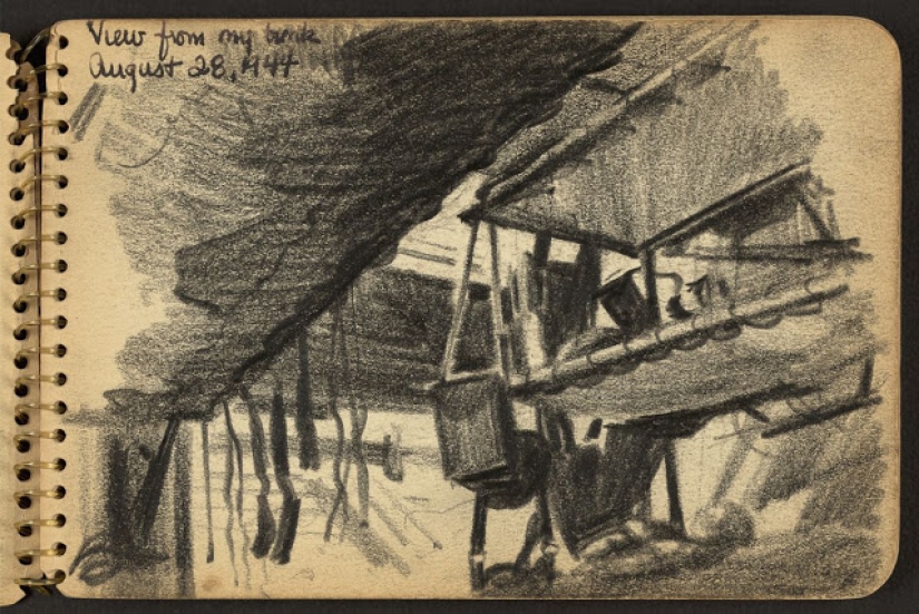World War II in the drawings of a 21-year-old soldier made in 1944 World War II in the drawings of a 21-year-old soldier made in 1944