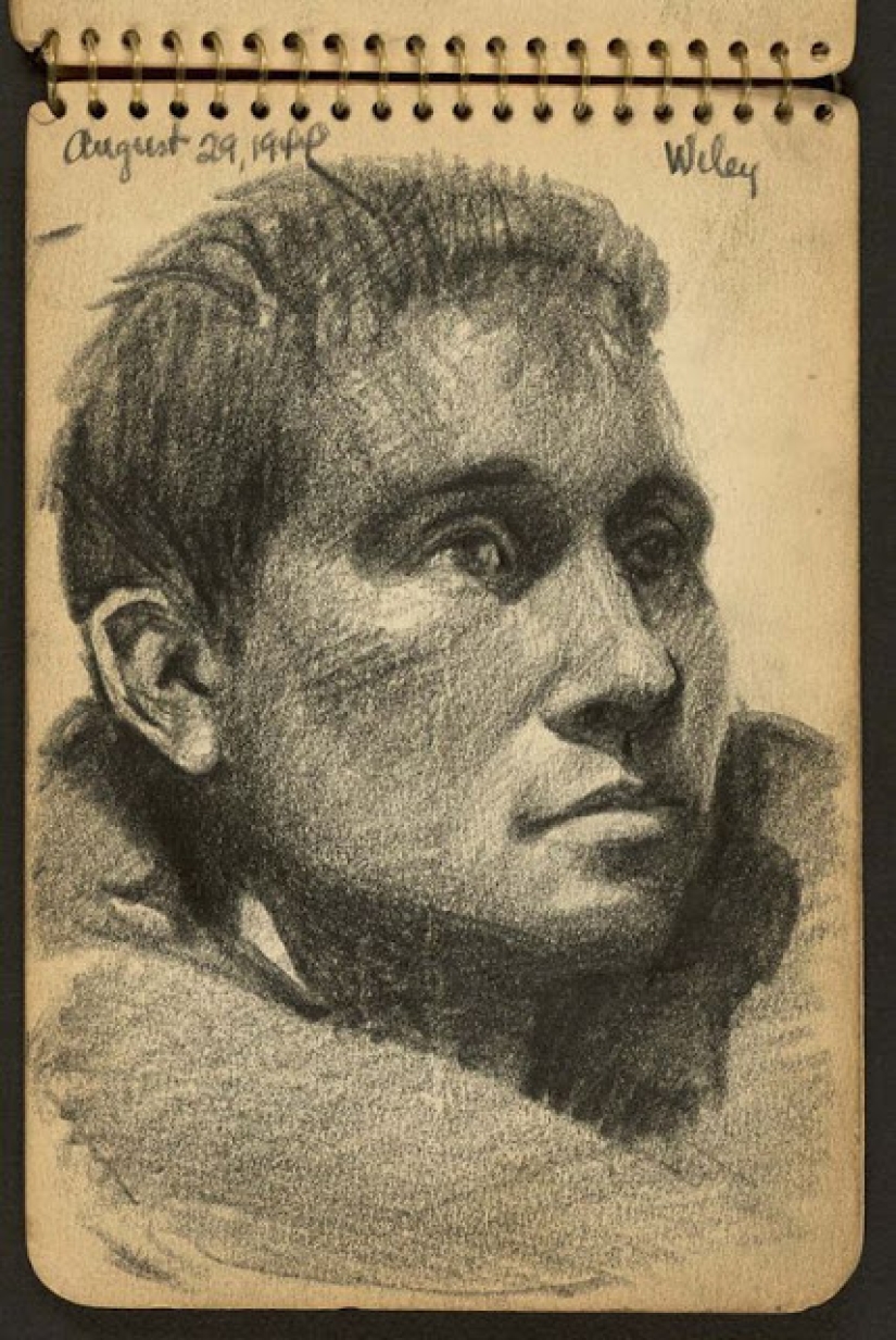 World War II in the drawings of a 21-year-old soldier made in 1944 World War II in the drawings of a 21-year-old soldier made in 1944