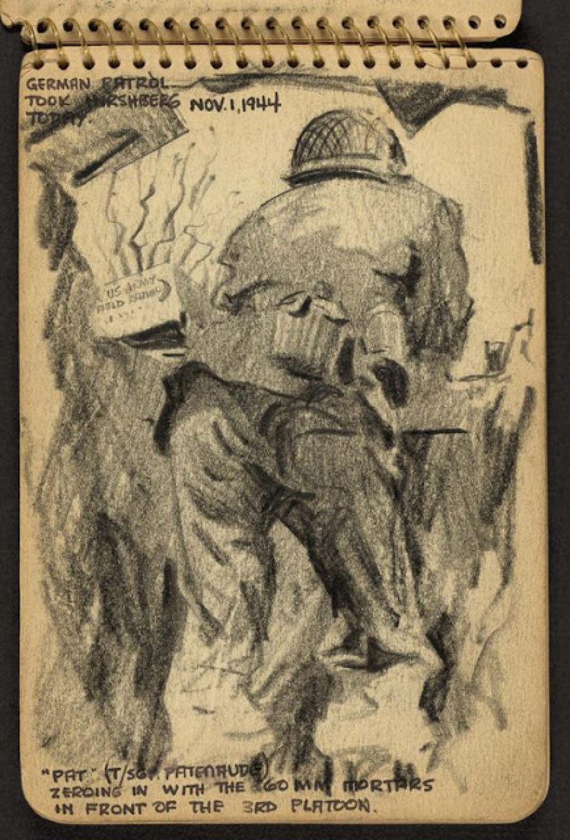 World War II in the drawings of a 21-year-old soldier made in 1944 World War II in the drawings of a 21-year-old soldier made in 1944