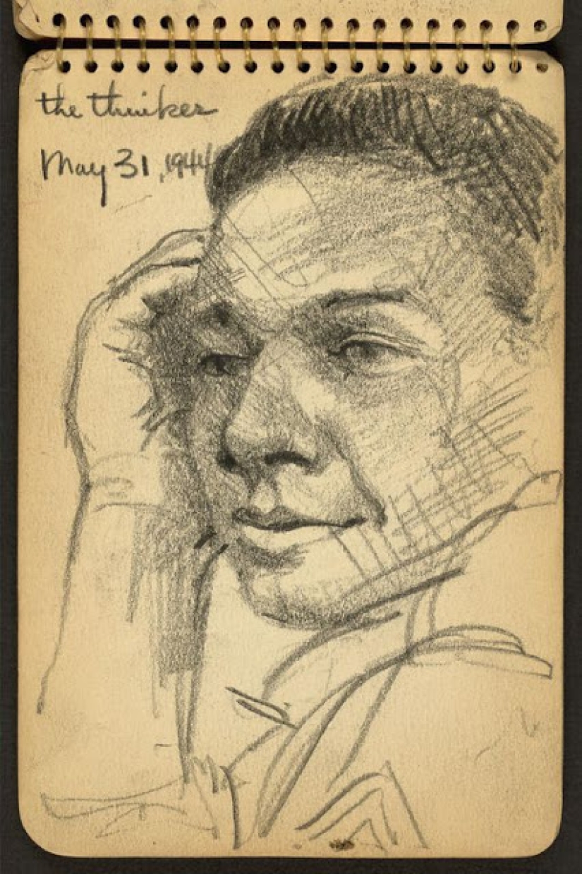 World War II in the drawings of a 21-year-old soldier made in 1944 World War II in the drawings of a 21-year-old soldier made in 1944
