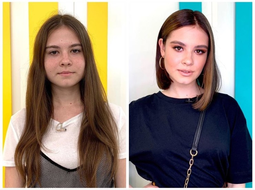 Wow-the effect of drastic changes after the stylist's work Wow-the effect of drastic changes after the stylist's work