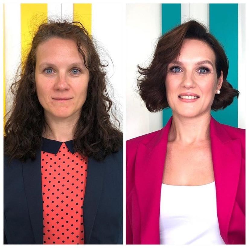 Wow-the effect of drastic changes after the stylist's work Wow-the effect of drastic changes after the stylist's work