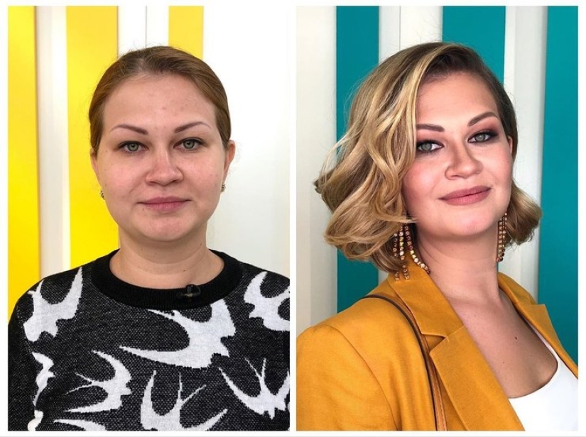 Wow-the effect of drastic changes after the stylist's work Wow-the effect of drastic changes after the stylist's work