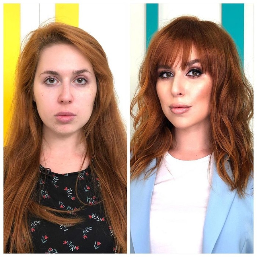 Wow-the effect of drastic changes after the stylist's work Wow-the effect of drastic changes after the stylist's work