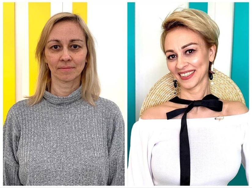 Wow-the effect of drastic changes after the stylist's work Wow-the effect of drastic changes after the stylist's work