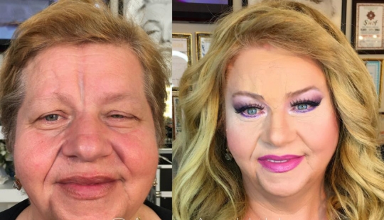 Yes, this Georgian makeup artist just invented the elixir of youth!