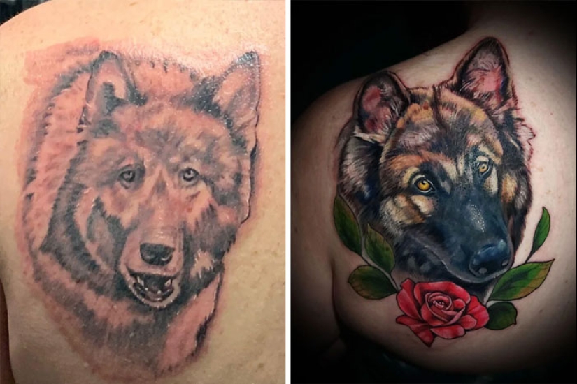 10 Before & After Pics Of Terrible Tattoos Getting Fixed, As Shared In This Online Group