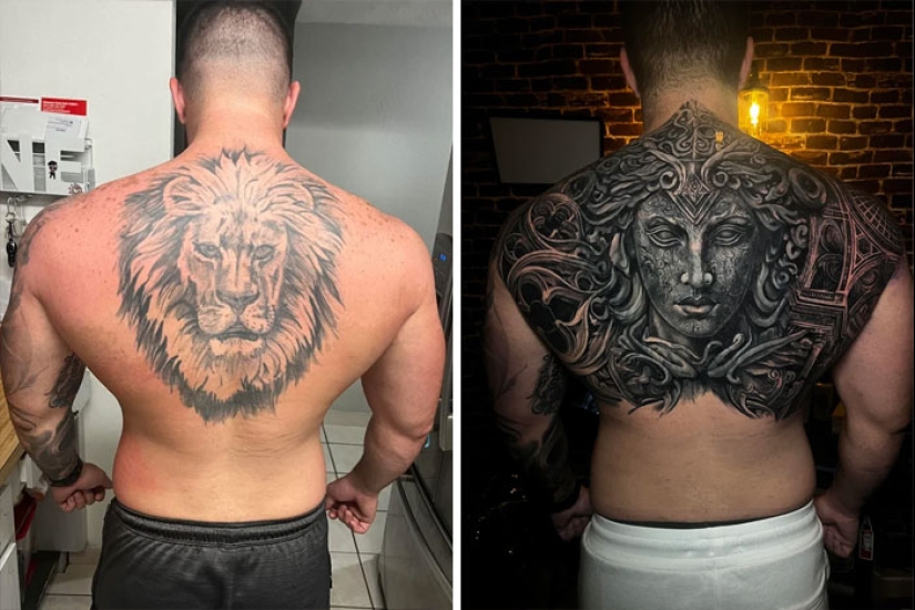 10 Before & After Pics Of Terrible Tattoos Getting Fixed, As Shared In This Online Group