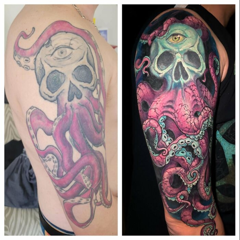 10 fotos de antes y después de tatuajes terribles arreglados, como se comparte en este grupo en línea 10 fotos de antes y después de tatuajes terribles arreglados, como se comparte en este grupo en línea