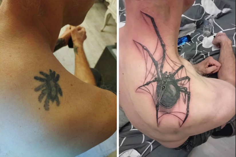 10 fotos de antes y después de tatuajes terribles arreglados, como se comparte en este grupo en línea 10 fotos de antes y después de tatuajes terribles arreglados, como se comparte en este grupo en línea