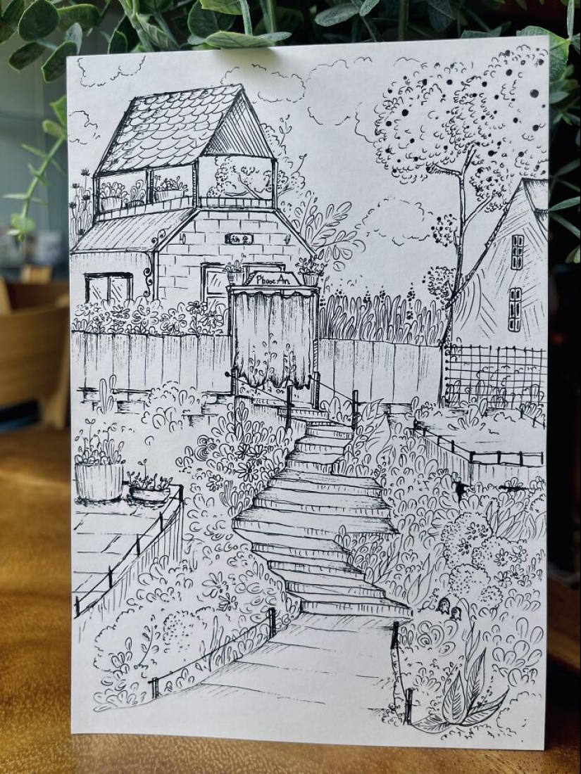 10 “Imaginary” Hand Drawings Of Spring With Black Gel Pens 10 “Imaginary” Hand Drawings Of Spring With Black Gel Pens