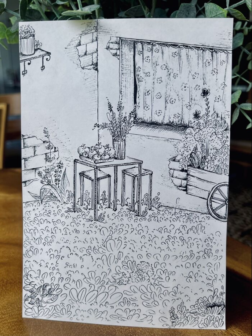 10 “Imaginary” Hand Drawings Of Spring With Black Gel Pens 10 “Imaginary” Hand Drawings Of Spring With Black Gel Pens