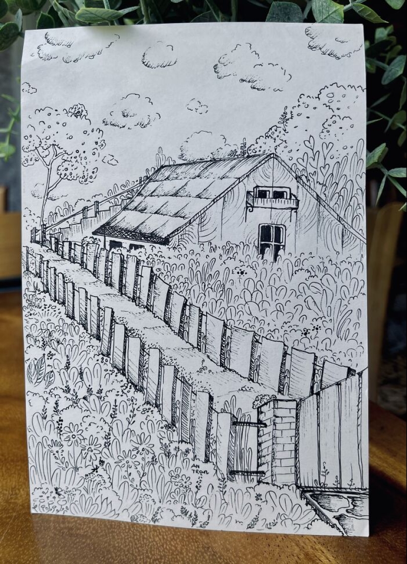 10 “Imaginary” Hand Drawings Of Spring With Black Gel Pens 10 “Imaginary” Hand Drawings Of Spring With Black Gel Pens