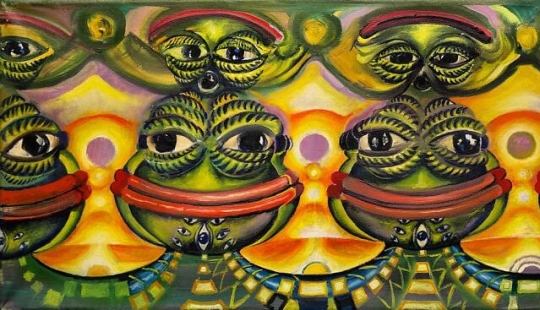 10 obras de arte de renombre replicadas por este artista pero con Pepe la rana como rostro