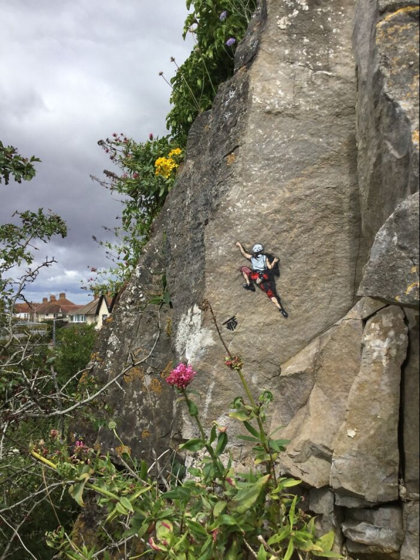 10 obras de graffiti callejero que interactúan con su entorno de este artista