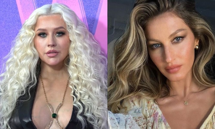 10 photos of stellar peers, but one is an old woman, and the second is young 10 photos of stellar peers, but one is an old woman, and the second is young