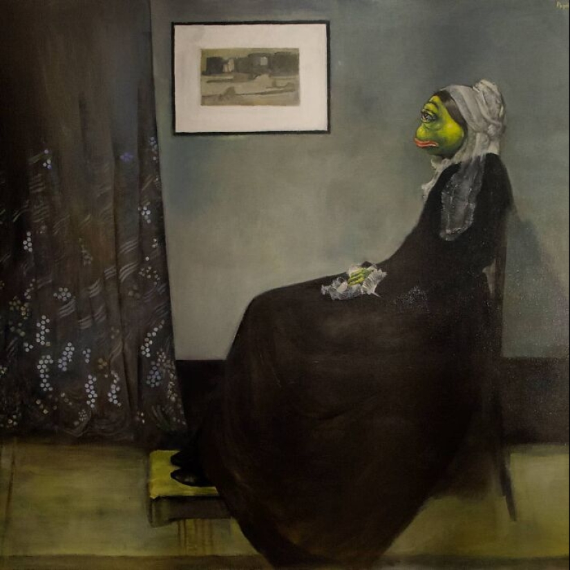 10 Renowned Art Pieces Replicated By This Artist But With Pepe The Frog As The Face