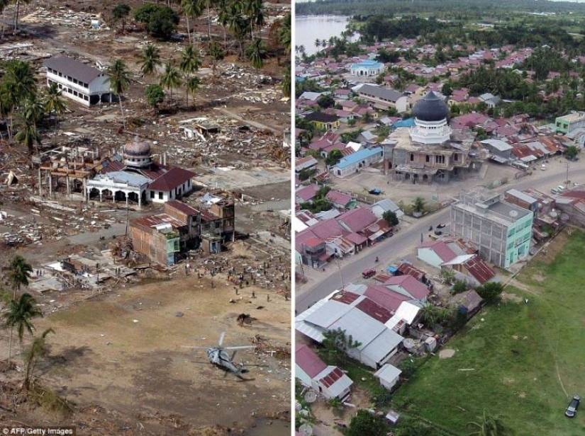 10 years later: comparing photos of Indonesia's recovery 10 years later: comparing photos of Indonesia's recovery