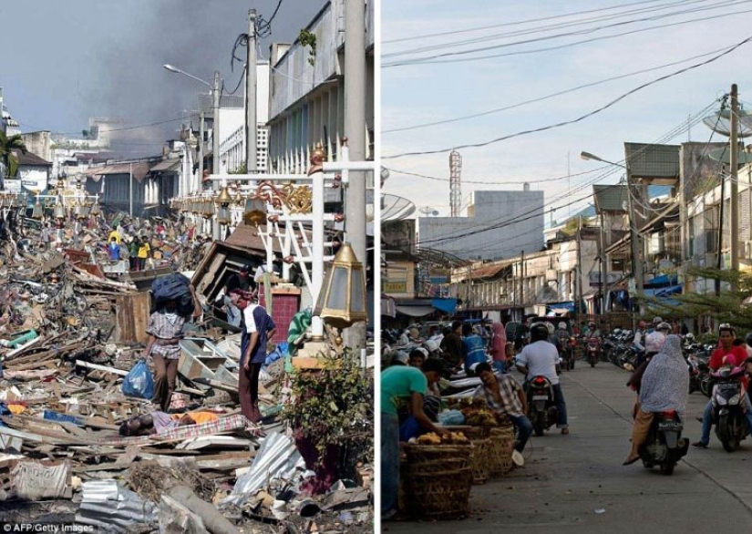 10 years later: comparing photos of Indonesia's recovery 10 years later: comparing photos of Indonesia's recovery