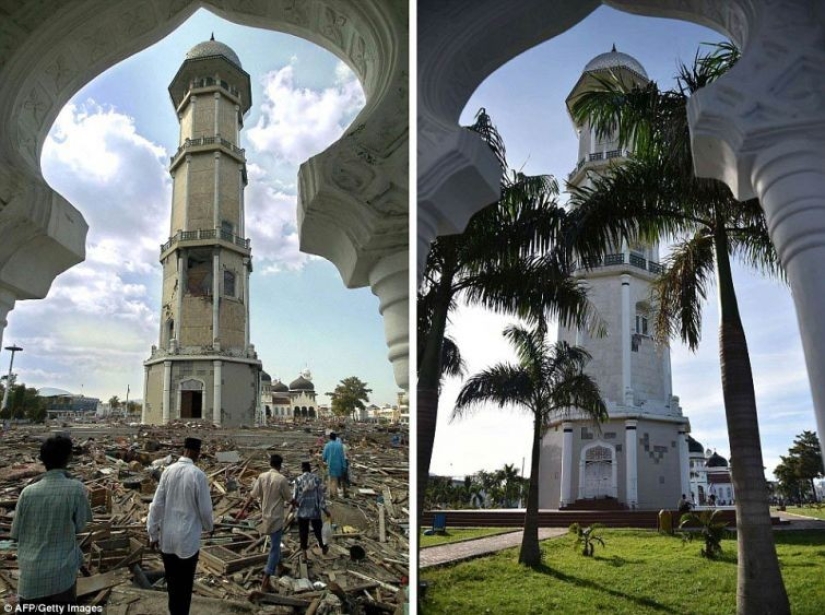 10 years later: comparing photos of Indonesia's recovery 10 years later: comparing photos of Indonesia's recovery