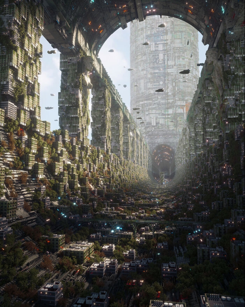 12 Artworks Of How People Imagine The Future, As Shared In This Online Community