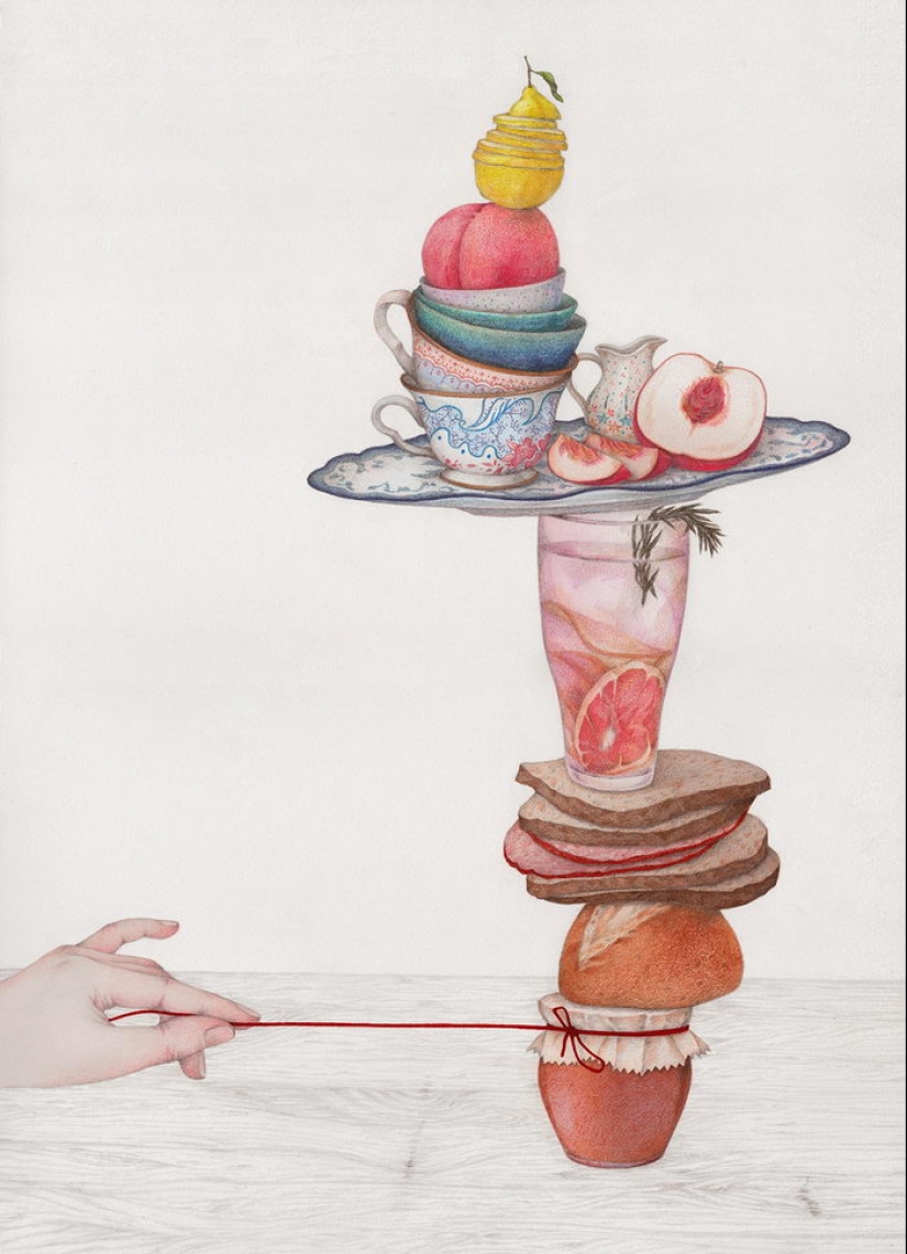 12 gentle illustrations by Vicki Ling