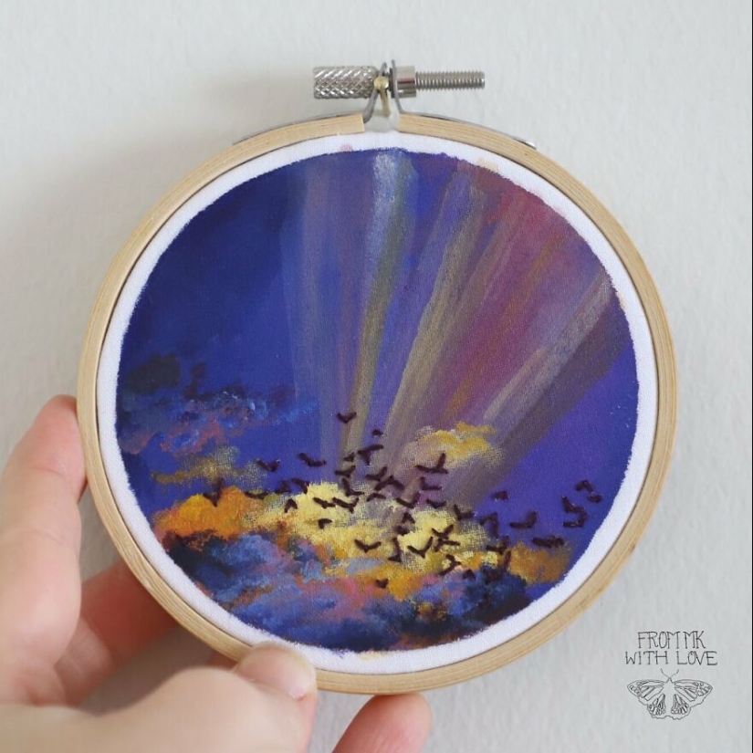 12 Mi sueño de convertirme en un artista a tiempo completo se hizo realidad, y aquí están mis obras de arte bordadas que creé