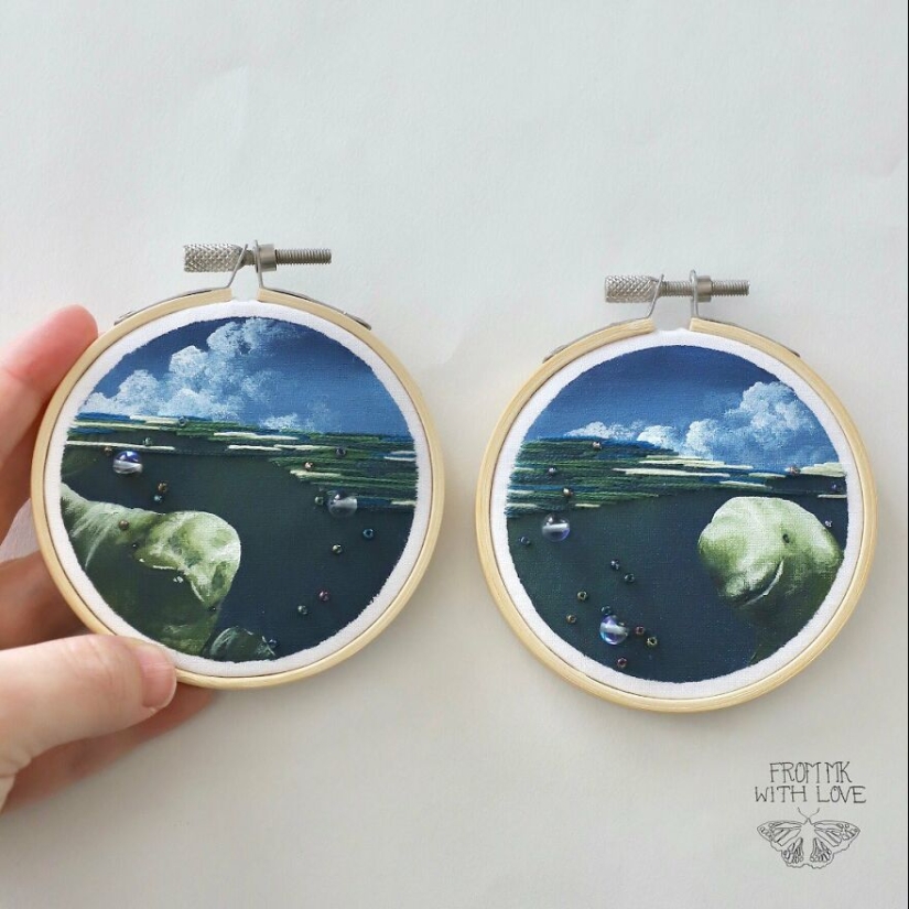 12 Mi sueño de convertirme en un artista a tiempo completo se hizo realidad, y aquí están mis obras de arte bordadas que creé