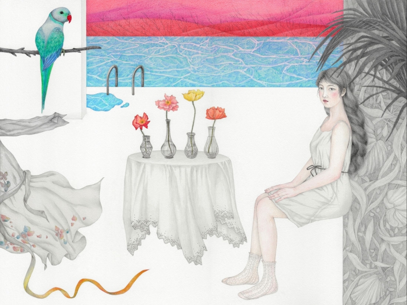 12 suaves ilustraciones de Vicki Ling 12 suaves ilustraciones de Vicki Ling