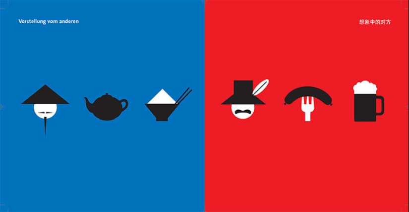 14 divertidas ilustraciones que muestran las diferencias culturales entre Oriente y Occidente hechas por este artista