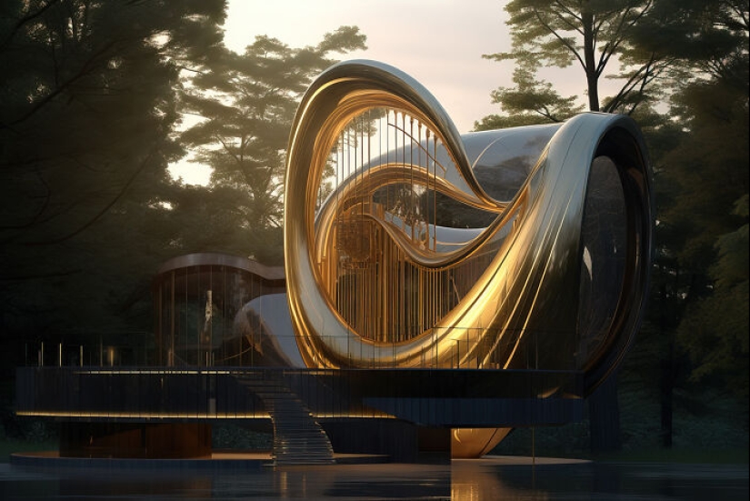 14 Homes That I Designed Inspired By The Characteristics Of Musical Instruments With The Help Of AI