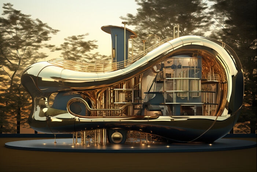 14 Homes That I Designed Inspired By The Characteristics Of Musical Instruments With The Help Of AI