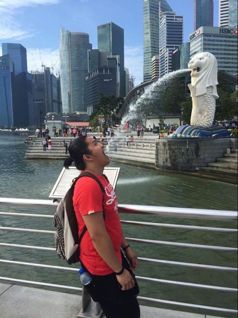 14 People Who Made The Absolute Most Of A Photo With A Statue And Ended Up Online (Part2)