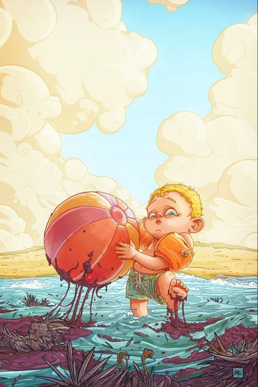 15 biting illustrations by a Polish artist that describe our life without embellishment