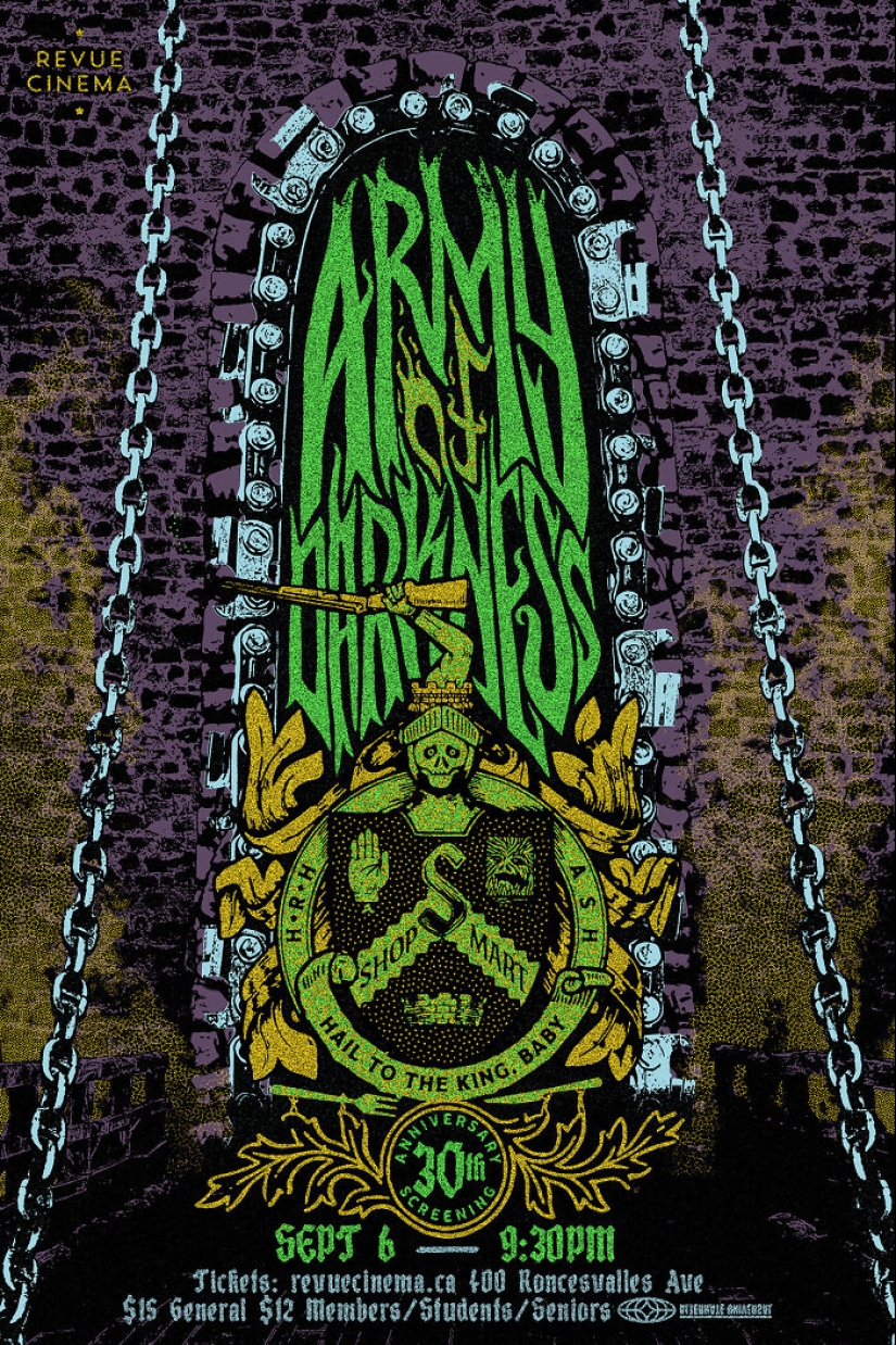 15 carteles de películas alternativas que diseñé para un teatro local en Toronto, Canadá