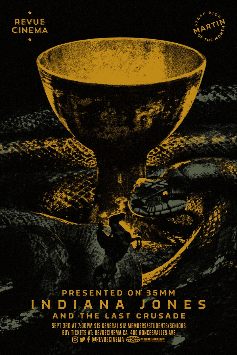 15 carteles de películas alternativas que diseñé para un teatro local en Toronto, Canadá